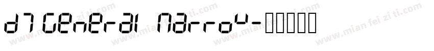 D7 General Narrow字体转换
